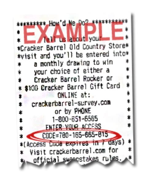 cracker barrel survey sweepstakes rules|crackerbarrel